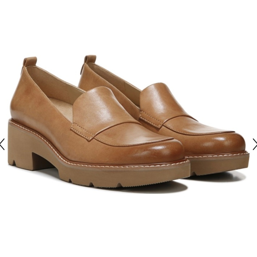Naturalizer Darry Loafer Toffee Leather. Size 8.5W.